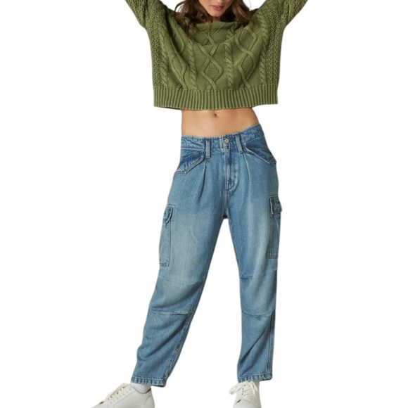 Lucky Brand Liquid Denim Luxe Cargo Jeans - Picture 5 of 14